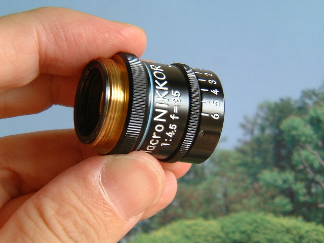 MACRO Nikkor 35mm F4.5, RMS Microscope Thread Hight Resolution Lens